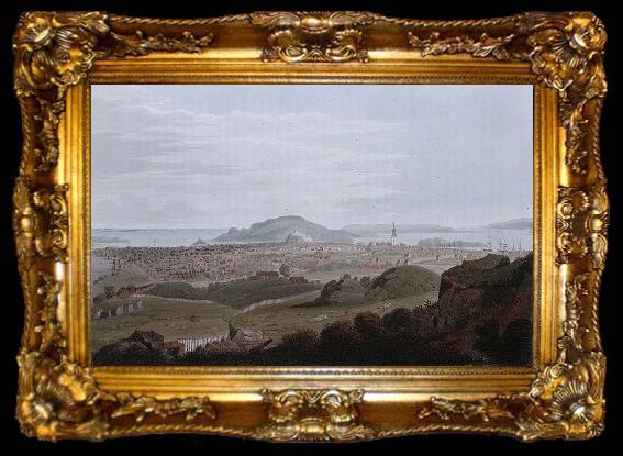 framed  John William Edy City of Christiansand, ta009-2